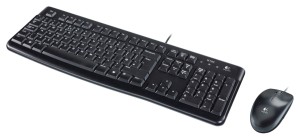 Zestaw przewodowy klawiatura + mysz Logitech Desktop MK120 USB czarny
