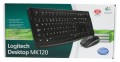 Zestaw klawiatura i mysz Logitech MK120 USB (czarny) - 1066523