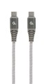 Kabel USB typ C(CM/CM) 100W Power Delivery (PD) 1.5m szaro-biały Gembird - 1164523