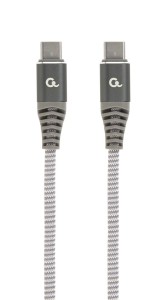 Kabel USB typ C(CM/CM) 100W Power Delivery (PD) 1.5m szaro-biały Gembird