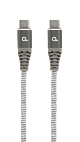 Kabel USB typ C(CM/CM) 100W Power Delivery (PD) 1.5m szaro-biały Gembird - 1164523