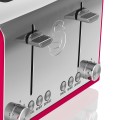 SWAN TOSTER 4 KROMKI RETRO CZERWONY ST19020RN - 1650859