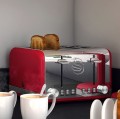SWAN TOSTER 4 KROMKI RETRO CZERWONY ST19020RN - 1650860