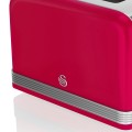 SWAN TOSTER 4 KROMKI RETRO CZERWONY ST19020RN - 1650858