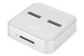 Stacja dokująca DIGITUS do SSD M.2 NVMe + M.2 SATA z czytnikiem kart SD Express, USB-C - 1518396