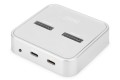 Stacja dokująca DIGITUS do SSD M.2 NVMe + M.2 SATA z czytnikiem kart SD Express, USB-C - 1848446