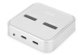 Stacja dokująca DIGITUS do SSD M.2 NVMe + M.2 SATA z czytnikiem kart SD Express, USB-C - 1017969