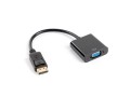 Kabel adapter Lanberg AD-0002-BK Displayport 1.1(M) -> VGA 15 Pin (F) czarny - 1849649