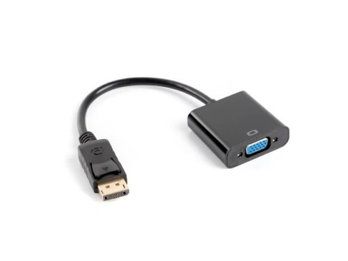 Kabel adapter Lanberg AD-0002-BK Displayport 1.1(M) -> VGA 15 Pin (F) czarny - 1849649