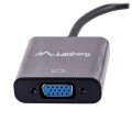 Kabel adapter Lanberg AD-0006-BK mini Displayport (M) -> VGA (F) czarny - 1849660