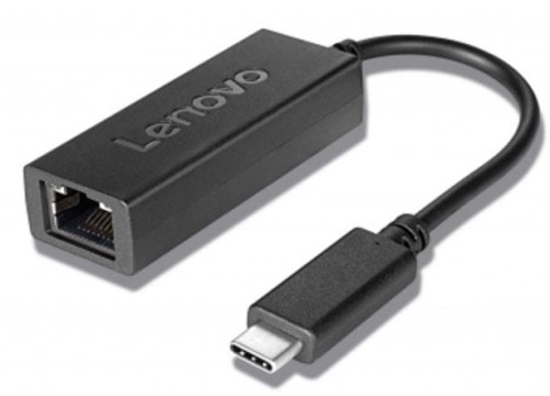 Adapter USB-C/RJ45 Lenovo (czarny) - 1849686