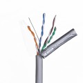 Kabel sieciowy A-LAN drut, 100% miedź KIF5PVC305Q (FTP; 305m; kat. 5e; kolor szary) - 1849706