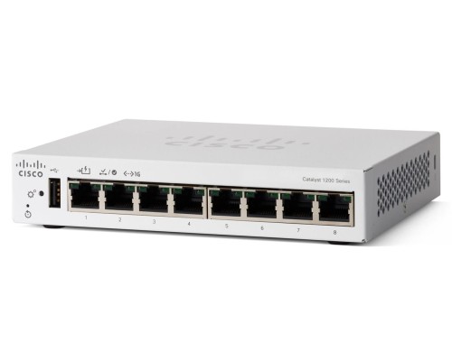 Switch Cisco Catalyst 1200 8-p GE Desktop Ext PS PoE Input - 1849875