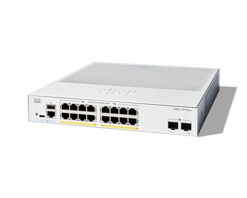 Switch Cisco Catalyst 1300 16-port GE Full PoE 2x1G SFP - 1849881