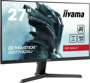 IIYAMA G2770QSU-B1 27inch ETE Fast IPS Gaming G-Master Red Eagle 2560x1440 165Hz 1000:1 400cd/m2 0.5ms HDMI DP USB-HUB 2x3 Speakers
