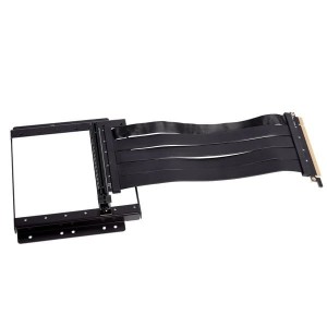 Lian Li O11D-1X-4 Riser Card Kabel + PCI-Slot-Blende - PCIe 4.0, schwarz