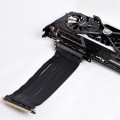 Lian Li O11D-1X-4 Riser Card Kabel + PCI-Slot-Blende - PCIe 4.0, schwarz - 1852002