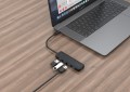GEMBIRD HUB USB TYP-C 3.1 (GEN 1) 4-PORTOWY, CZARNY - 1852364
