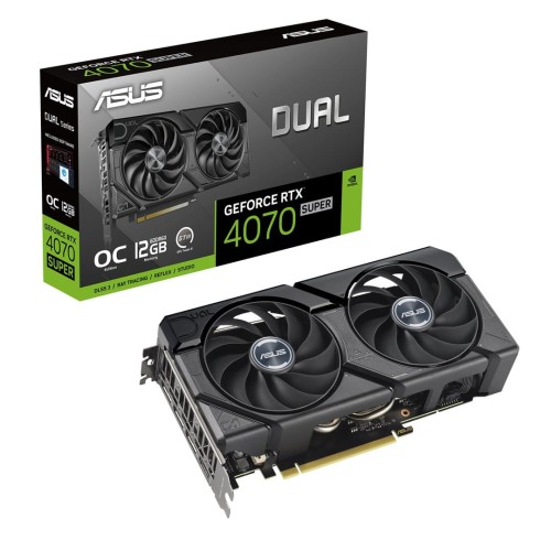 Karta graficzna ASUS Dual GeForce RTX 4070 SUPER OC 12GB EVO - 1854174