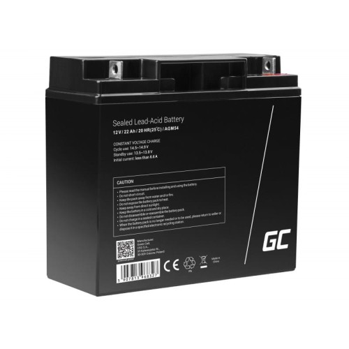 GREEN CELL Battery AGM 12V 22Ah - 1854548