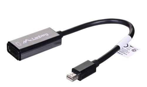 Kabel adapter Lanberg AD-0005-BK mini Displayport (M) -> HDMI (F) czarny - 738253