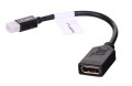 Kabel adapter Lanberg AD-0003-BK mini Displayport (M) -> Displayport (F) czarny - 1855440