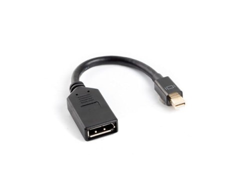 Kabel adapter Lanberg AD-0003-BK mini Displayport (M) -> Displayport (F) czarny - 1855440