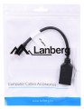 Kabel adapter Lanberg AD-0003-BK mini Displayport (M) -> Displayport (F) czarny - 1855443