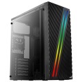 Obudowa Aerocool PGS STREAK A AEROPGSSTREAK-A-BKRG (ATX, Micro ATX, Mini ITX; kolor czarny) - 1856355