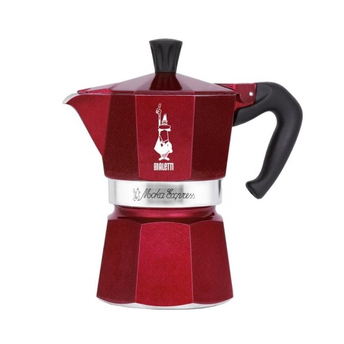 Bialetti - Deco Glamour - Moka Express 3tz Czerwona - 1857648