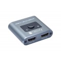 Przełącznik Techly HDMI 2.1 8K*60Hz 2x1 z Pilotem IR, 2-Portowy - 1468266