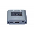 Przełącznik Techly HDMI 2.1 8K*60Hz 2x1 z Pilotem IR, 2-Portowy - 1468269