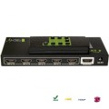 Przełącznik Techly HDMI 5/1 z pilotem, 4K2K 3D, czarny - 683412
