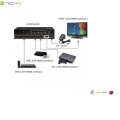 Przełącznik Techly HDMI 5/1 z pilotem, 4K2K 3D, czarny - 1380210
