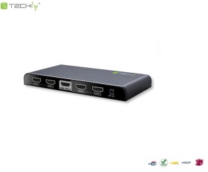 Rozdzielacz / Splitter Techly AV HDMI 2.0 1/4 Ultra HD 4Kx2K 3D