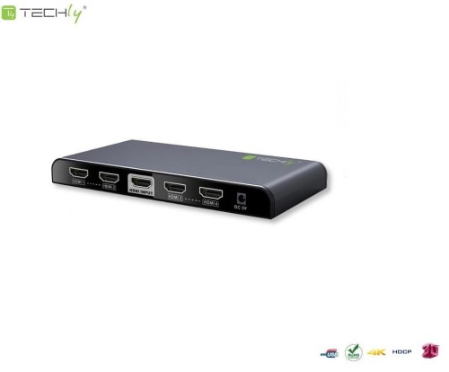Rozdzielacz / Splitter Techly AV HDMI 2.0 1/4 Ultra HD 4Kx2K 3D - 1379995