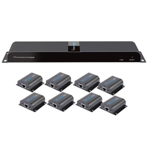 Extender / Splitter Techly HDMI 1x8 1080p60Hz po Skrętce Cat.6 do 40m - 1668674