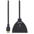 Przełącznik Manhattan HDMI 3x1 4K zasilanie z USB, 3-Portowy - 1468215