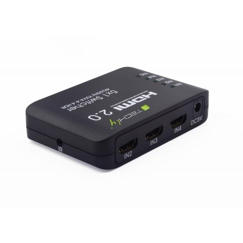 Przełącznik Techly HDMI 2.0 5x1 4K*60Hz HDR, 5-Portowy - 1468262