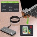 Przełącznik KVM Techly USB-C 2x1 / DisplayPort 1.4 Video 8K - 1469394