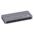 Przełącznik KVM Techly USB-C 2x1 / DisplayPort 1.4 Video 8K - 1469396