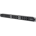 Zasilacz PoE Intellinet 12x RJ45 120W Patch Panel 1U Cat5e Passive PoE - 1397632