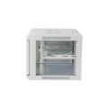 Szafa wisząca, zmontowana Intellinet 6U, 600x450, Rack 19", szklane drzwi, szara - 1397443