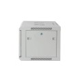 Szafa wisząca, zmontowana Intellinet 6U, 600x450, Rack 19", szklane drzwi, szara - 1397441
