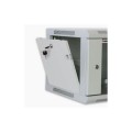 Szafa wisząca, zmontowana Intellinet 6U, 600x450, Rack 19", szklane drzwi, szara - 1397452