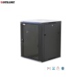 Szafa wisząca, zmontowana Intellinet 12U, 600x450, Rack 19", szklane drzwi, czarna - 981649