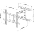 Uchwyt ścienny Techly 40"-65", 35kg obrotowy - 1525277