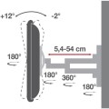 Uchwyt ścienny Techly 40"-65", 35kg obrotowy - 1525279