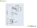 Uchwyt biurkowy Techly 13"-19", 8kg regulowany - 1366297