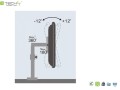 Uchwyt biurkowy Techly 13"-19", 8kg regulowany - 1366298